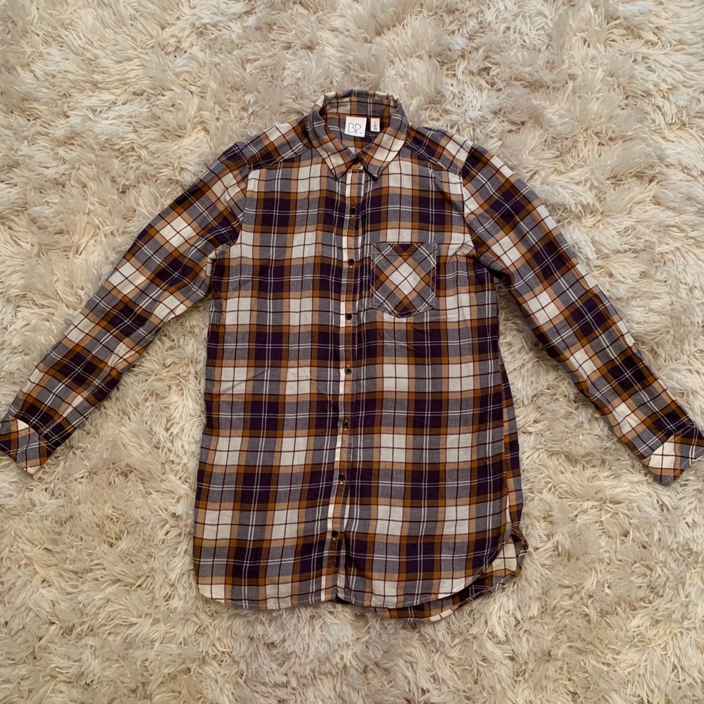 Nordstrom BP flannel tunic length